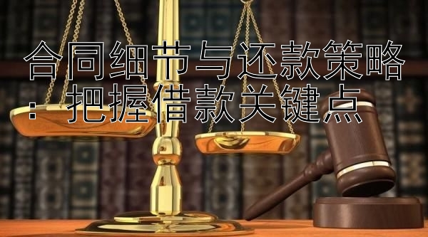 合同细节与还款策略：把握借款关键点