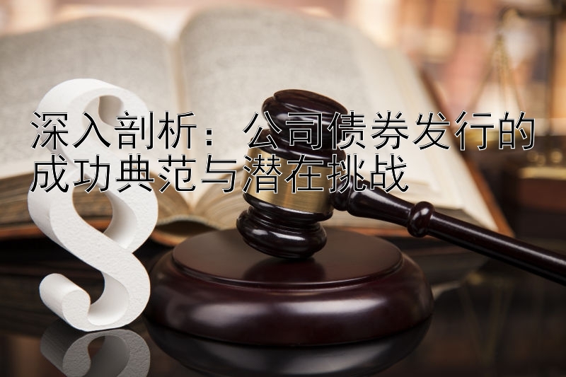 深入剖析：公司债券发行的成功典范与潜在挑战