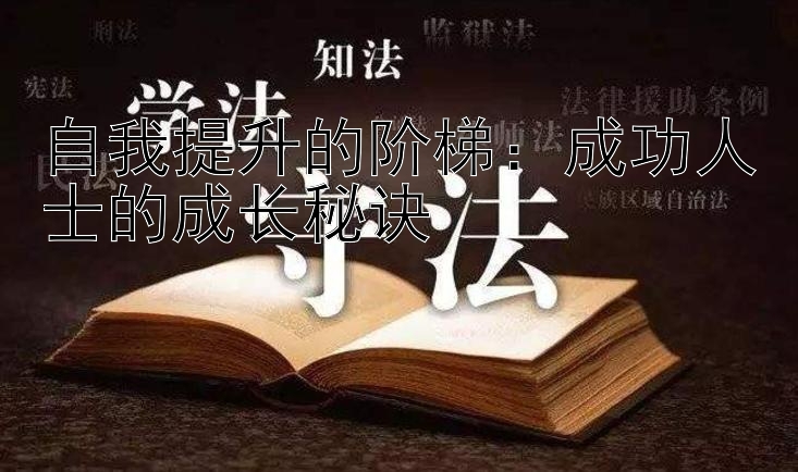 自我提升的阶梯：成功人士的成长秘诀