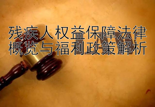 残疾人权益保障法律概览与福利政策解析