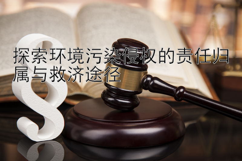 探索环境污染侵权的责任归属与救济途径