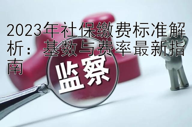 2023年社保缴费标准解析：基数与费率最新指南