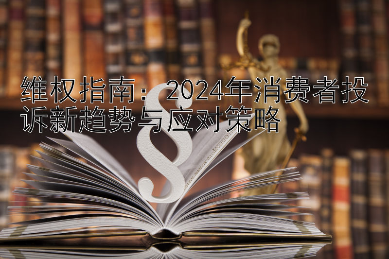 维权指南：2024年消费者投诉新趋势与应对策略