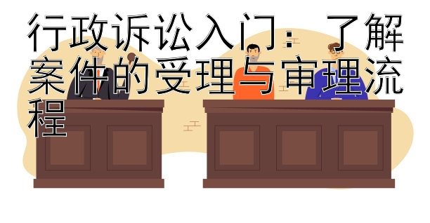 行政诉讼入门：了解案件的受理与审理流程