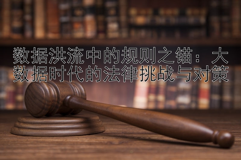 数据洪流中的规则之锚：大数据时代的法律挑战与对策