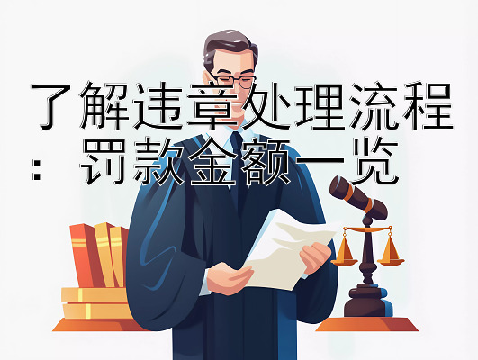 了解违章处理流程：罚款金额一览