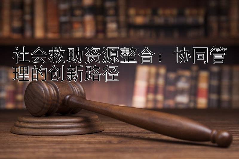 社会救助资源整合：协同管理的创新路径