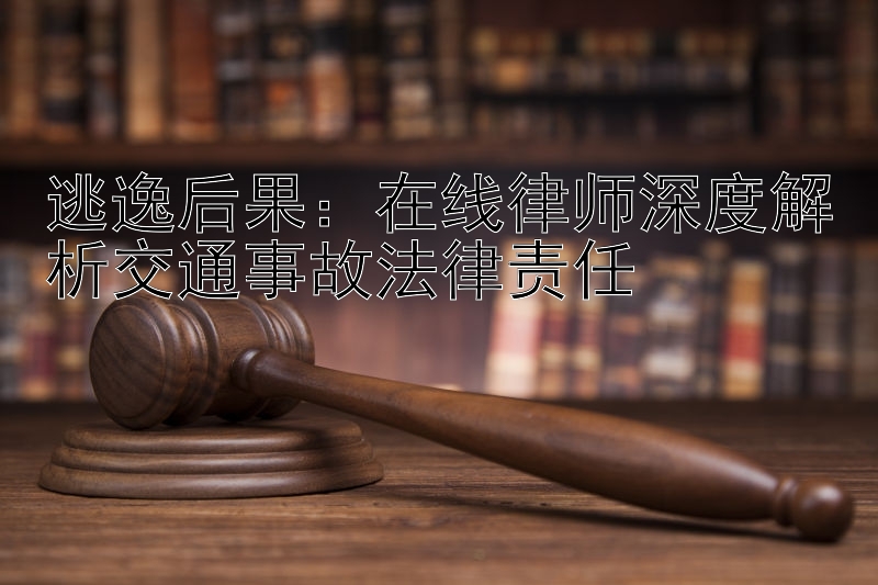 逃逸后果：在线律师深度解析交通事故法律责任